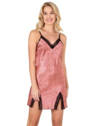 νυχτικό σατέν πουά ...