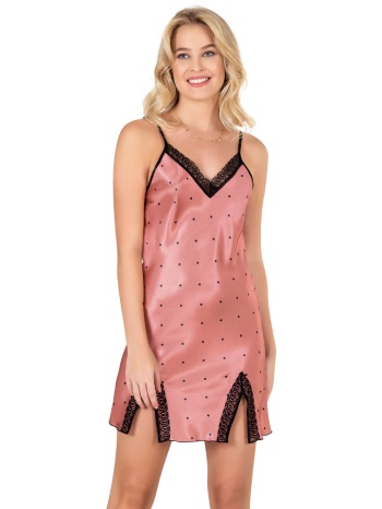 νυχτικό σατέν πουά elegance mg342