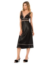 νυχτικό σατέν με δαντέλα ...