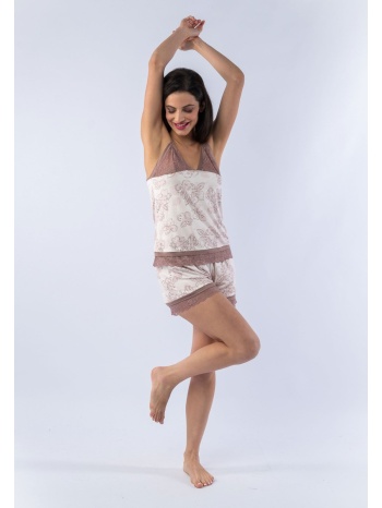 πιτζάμα γυναικεία με σορτσάκι viscose ultra soft 12813 σε προσφορά