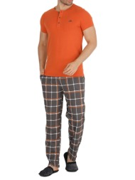 πιτζάμα ανδρική modal orange 30618