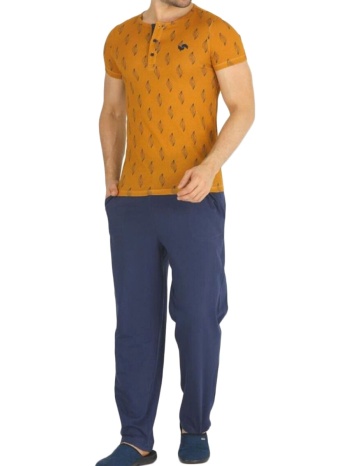 πιτζάμα ανδρική modal mustard leaf 30633 σε προσφορά