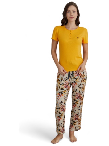 πιτζάμα γυναικεία ipektenim yellow dream ipkt8312-μουσταρδί σε προσφορά