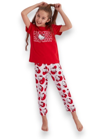 πιτζάμα παιδική με μακρύ παντελόνι hello kitty playful σε προσφορά