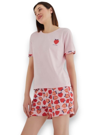 πιτζάμα γυναικεία με σορτσάκι ipektenim strawberry σε προσφορά