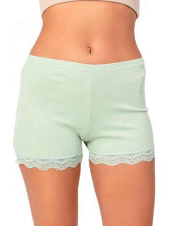 σορτσάκι γυναικείο rib lace kota kt5022-φυστικί