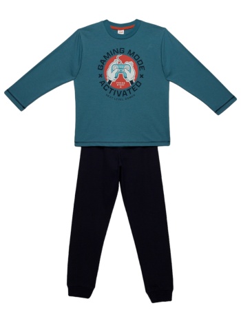 πιτζάμα παιδική gaming mood minerva blue mnrv90-62103a-μπλε σε προσφορά