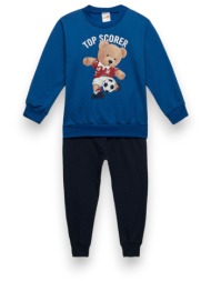 πιτζάμα παιδική top scorer minerva blue mnrv90-62127-314-μπλε