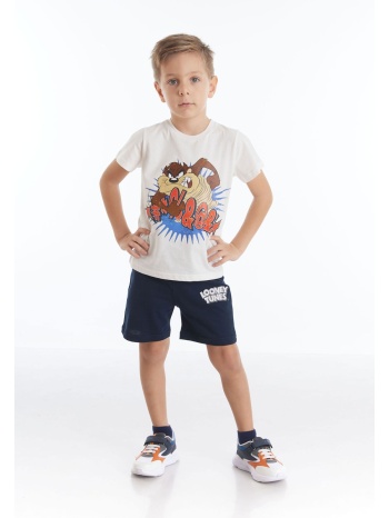 looney tunes σετ μπλούζα με σορτσάκι taz lt19755-μπλε σκούρο σε προσφορά