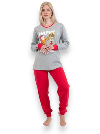 πιτζάμα γυναικεία family nina club christmas grey σε προσφορά