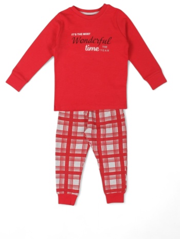 πιτζάμα παιδική biorganic christmas time unisex σε προσφορά