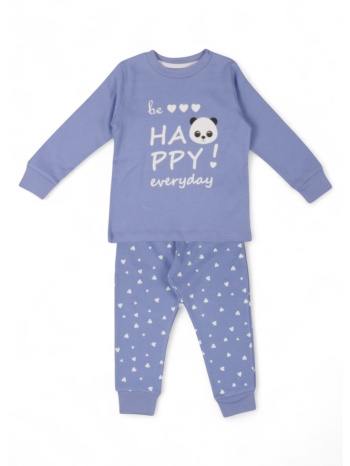 πιτζάμα παιδική biorganic happy panda 59659-λιλά σε προσφορά