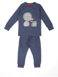 πιτζάμα παιδική biorganic one to be 59653-μπλε σκούρο