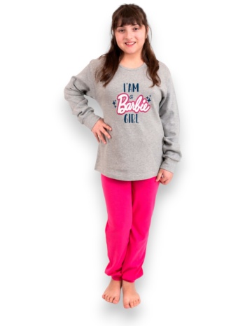 πιτζάμα παιδική nina club barbie girl grey nc344-24-02-γκρι σε προσφορά