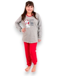 πιτζάμα παιδική nina club marie cat grey nc254-24-01-γκρι