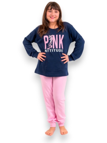πιτζάμα εφηβική nina club pink attitude blue σε προσφορά