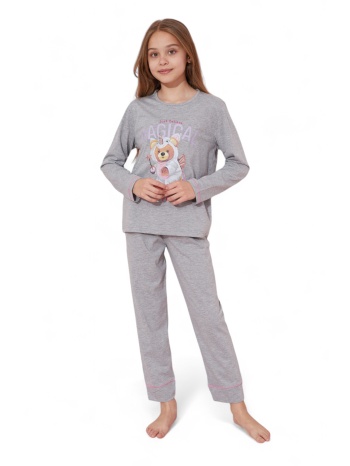 πιτζάμα παιδική βαμβακερή magical sexen sxn41095-k-γκρι σε προσφορά