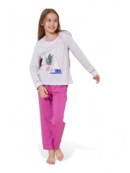 πιτζάμα παιδική βαμβακερή happy soul sexen sxn41087-k-γκρι