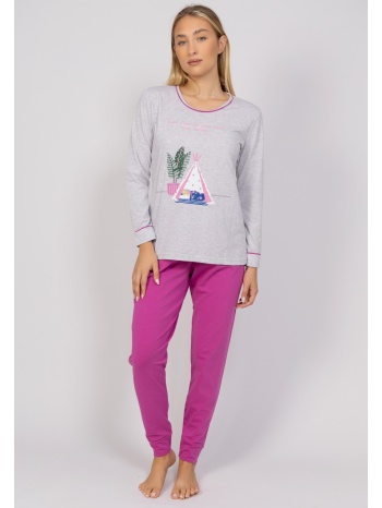 πιτζάμα γυναικεία happy soul sexen sxn41087-a-γκρι σε προσφορά