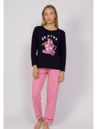 πιτζάμα γυναικεία bestea sexen sxn40132-μπλε