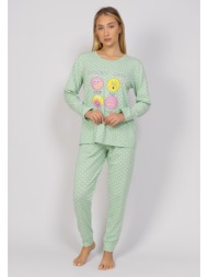 πιτζάμα γυναικεία morning mood sexen sxn41088-a-πράσινο
