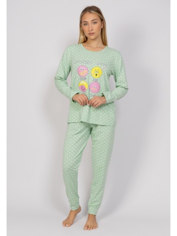 πιτζάμα γυναικεία morning mood sexen sxn41088-a-πράσινο σε προσφορά