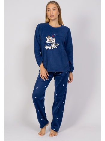 πιτζάμα γυναικεία fleece cute bears sexen sxn23088-a-μπλε σε προσφορά