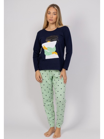 πιτζάμα γυναικεία pillowfight sexen sxn40130-a-μπλε σε προσφορά