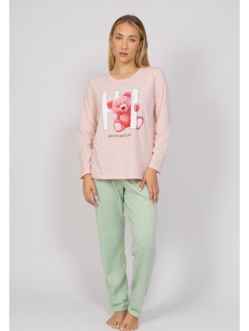 πιτζάμα γυναικεία hi sexen sxn41082-a-ροζ σε προσφορά