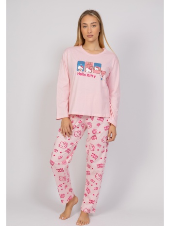 πιτζάμα γυναικεία hello kitty - teddy sexen hk206-a-ροζ σε προσφορά