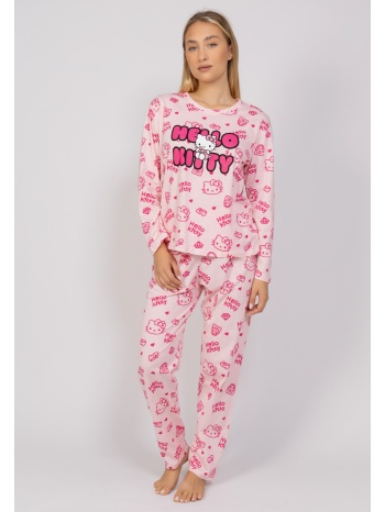 πιτζάμα γυναικεία hello kitty pink team sexen hk221-a-ροζ σε προσφορά
