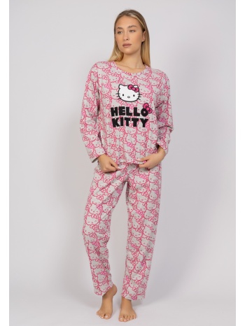 πιτζάμα γυναικεία hello kitty pink & grey sexen hk209-a-ροζ σε προσφορά