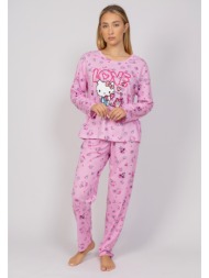 πιτζάμα γυναικεία hello kitty love sexen hk224-a-ροζ
