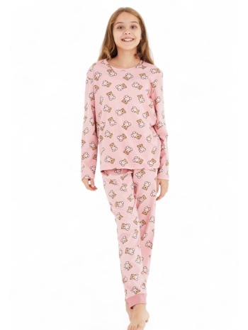πιτζάμα παιδική pink bears siyah inci si25707-ροζ σε προσφορά