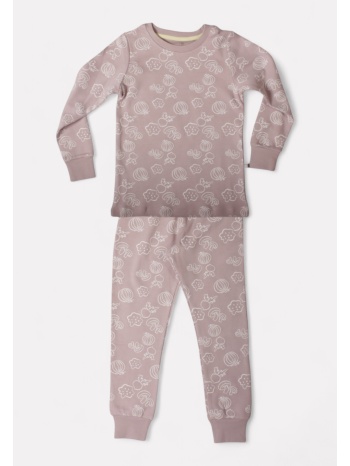 πιτζάμα παιδική unisex βαμβακερή biorganic brg59717-λιλά σε προσφορά