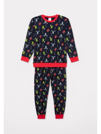 πιτζάμα εφηβική για αγόρι minerva red monsters σε προσφορά