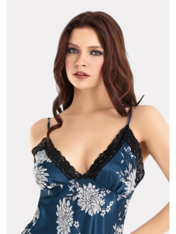 babydoll satin moongirl blue elegant floral mg720-μπλε σε προσφορά