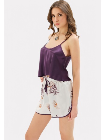 babydoll satin moongirl deep purple mg902-μωβ σε προσφορά