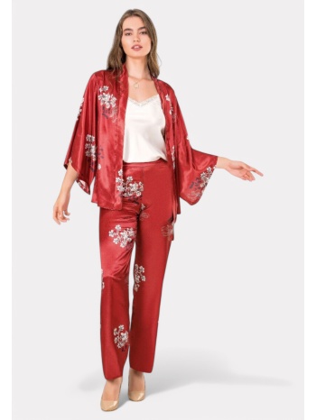 σετ ρόμπα - πιτζάμα σατέν night in satin mg213-κεραμιδί σε προσφορά