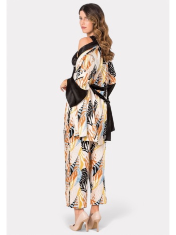 σετ ρόμπα - πιτζάμα σατέν moongirl earth vibes mg233-εκρού σε προσφορά