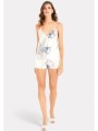 babydoll satin moongirl beautiful orchids mg731-λευκό