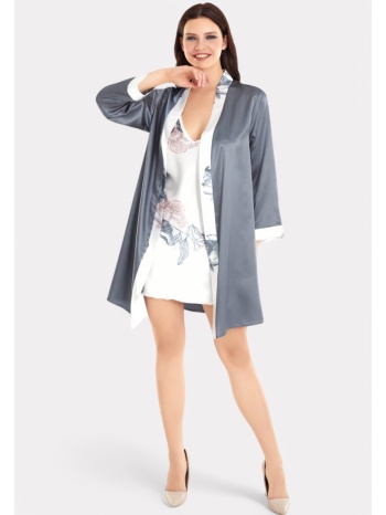 σετ ρόμπα - νυχτικό σατέν moongirl beautiful orchids σε προσφορά