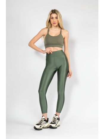 κολάν γυναικείο γυαλιστερό λαδί nina club shaping σε προσφορά