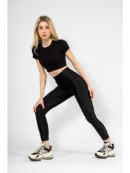 κολάν γυναικείο γυαλιστερό μαύρο nina club shaping nc1979-1-μαύρο