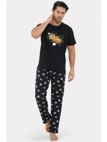 πιτζάμα ανδρική siyah inci boom με μακρύ παντελόνι σε προσφορά