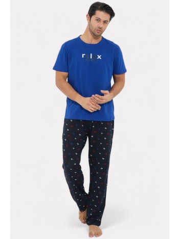 πιτζάμα ανδρική siyah inci relax time με μακρύ παντελόνι σε προσφορά