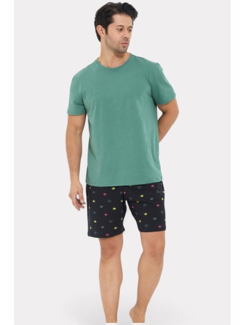 πιτζάμα ανδρική siyah inci canabis si09621-πράσινο σε προσφορά