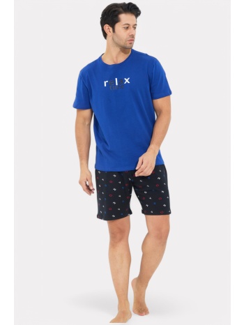 πιτζάμα ανδρική siyah inci relax time si09625-μπλε σε προσφορά