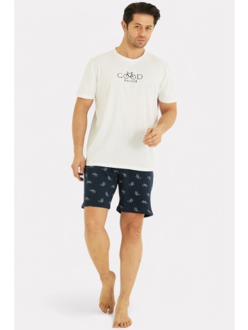 πιτζάμα ανδρική siyah inci good morning si09627-λευκό σε προσφορά