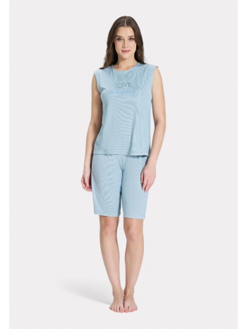 πιτζάμα γυναικεία pijadore ριπ μπλε – `love everyday σε προσφορά